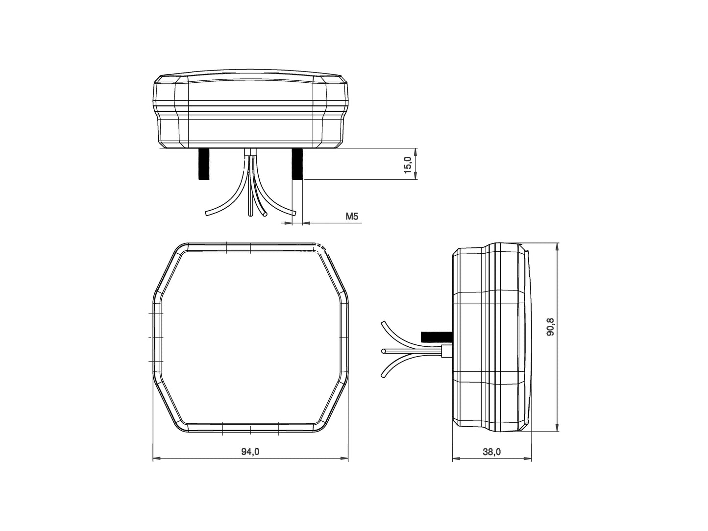 Luminaria LED multifunción OCTAGON