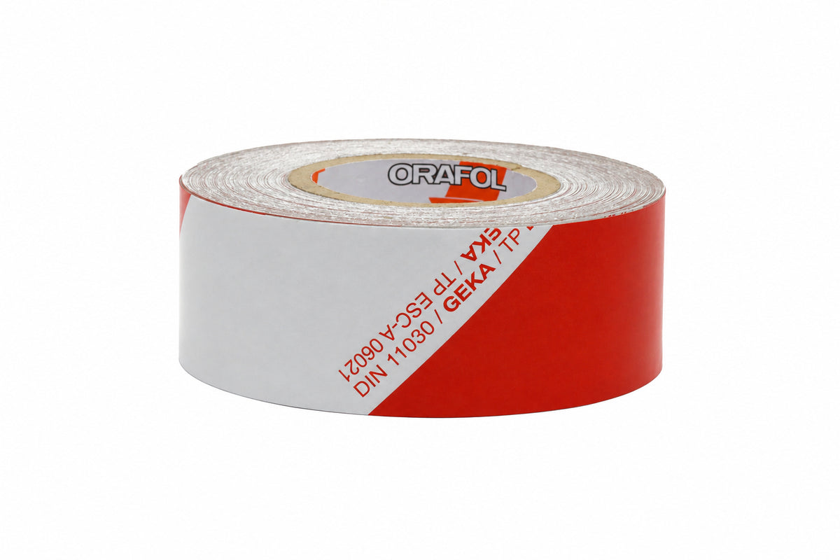 Reflective foil roll self adhesive 60mm pointing left