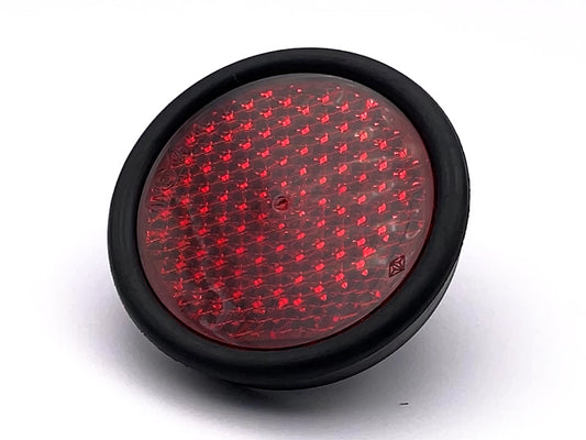 Odrazka 92mm Kulatá červená gumová ochranná objímka