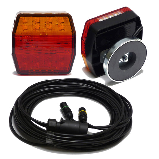 LED Anhänger-Leuchten-Set magnetisch mit Mehrfunktionsleuchte AGRI