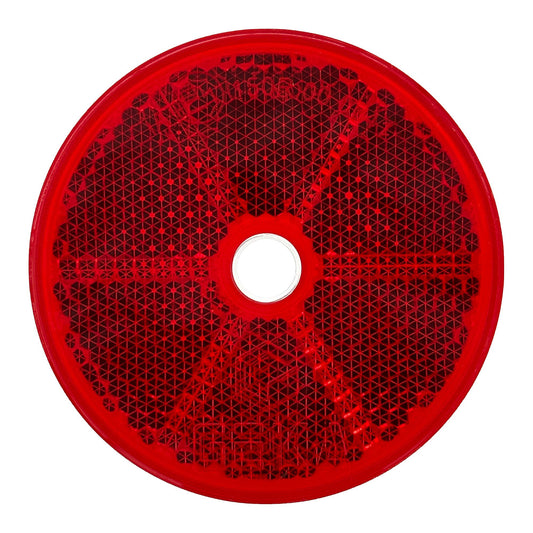 Reflector 60mm redondo rojo