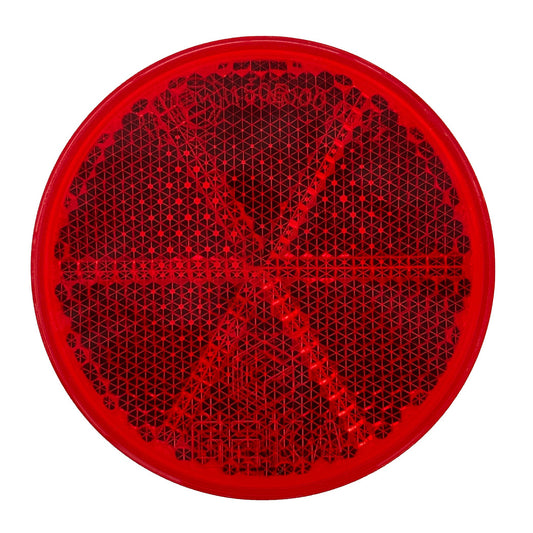 Reflector 60mm self-adhesive red