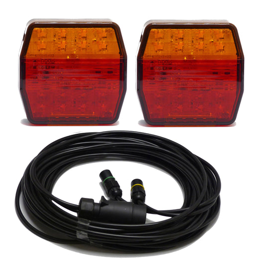 LED Anhänger-Leuchten-Set mit Mehrfunktionsleuchte AGRI