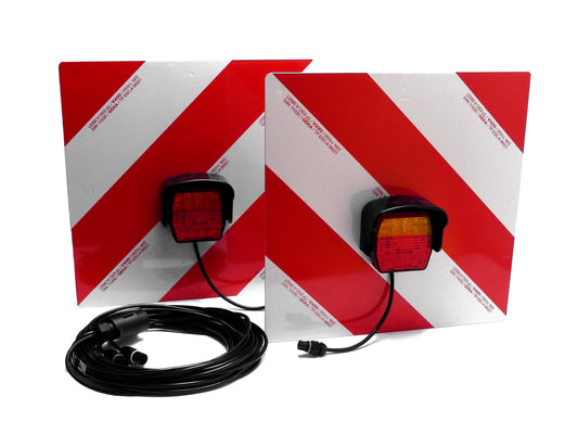 Zestaw znaków ostrzegawczych LED z dwustronnym oświetleniem LED AGRI