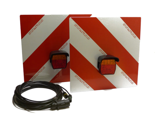 Zestaw tablic ostrzegawczych LED z jednostronnym oświetleniem LED AGRI