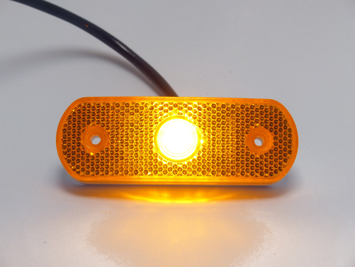 Luce di ingombro a LED arancione curvo